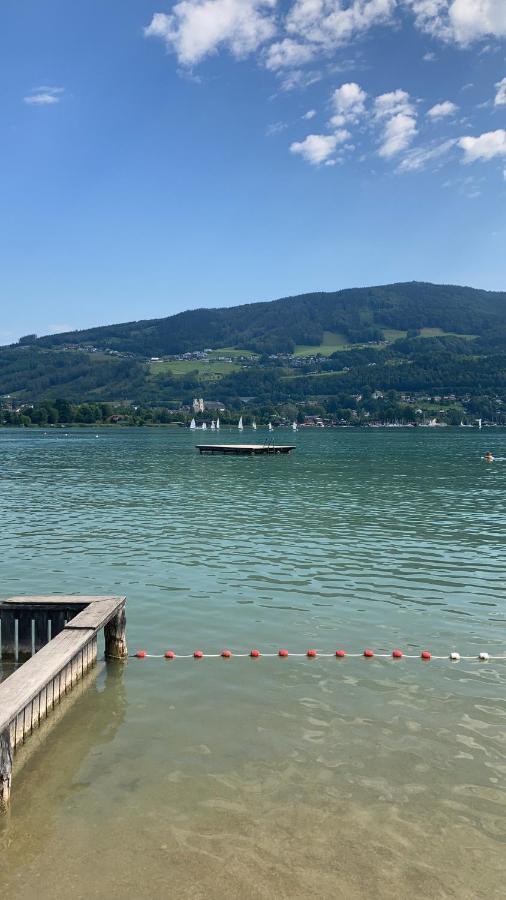 "Ferienhaus Am Mondsee" Mit Direktem Schafbergblick Im Salzkammergut Bei Salzburg ภายนอก รูปภาพ