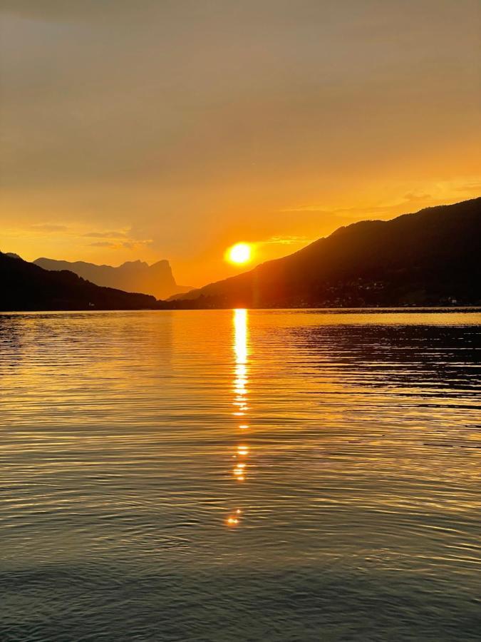 "Ferienhaus Am Mondsee" Mit Direktem Schafbergblick Im Salzkammergut Bei Salzburg ภายนอก รูปภาพ